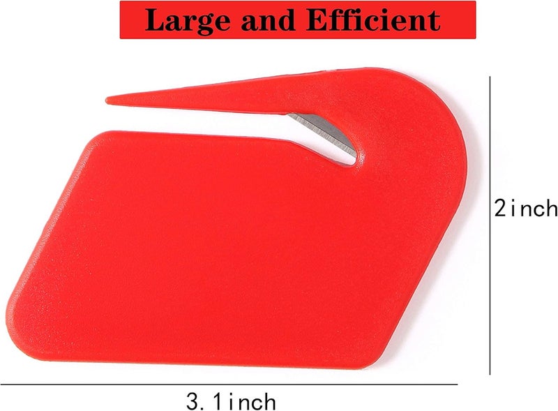 OZXTYO Letter Opener Envelope Slitter,6 Pack, Mail Openers Plastic Razor Blade,Envelope Cutter,Letter Opener for Women,Men,Office(red/white/dark blue/black/purple/sky blue) - Image 3